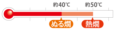 ぬる燗〜熱燗（約40〜50℃）